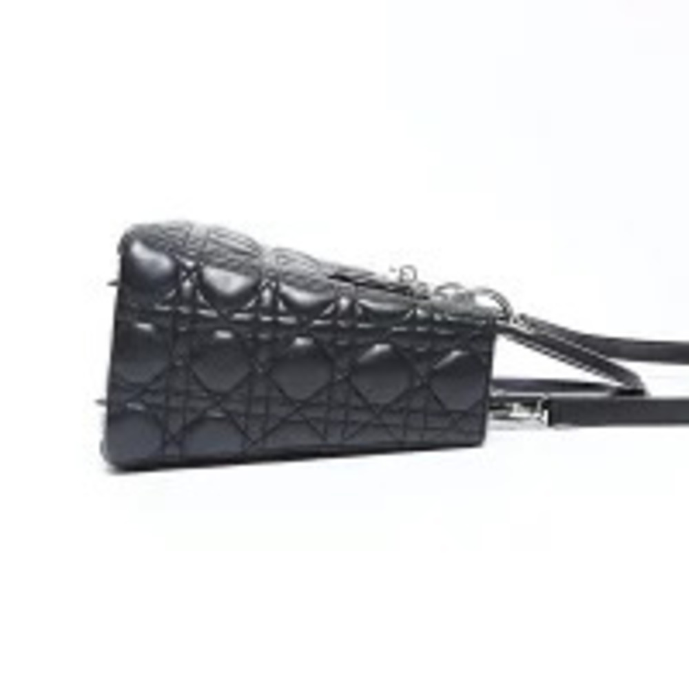 Christian Dior Lady Leather Shoulder Bag Black - Picture 5 of 13
